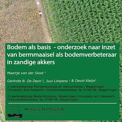 Verschenen: onderzoeksrapport Bodem als basis